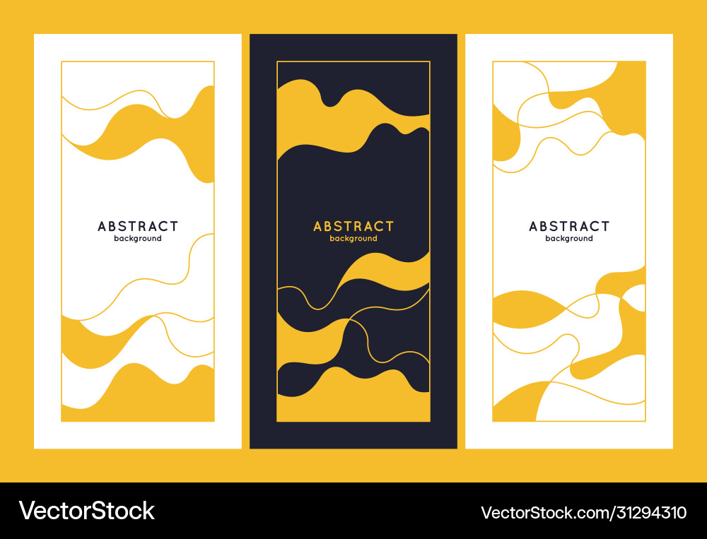 A set modern backgrounds with abstract elements A set modern backgrounds with abstract elements Vector Image