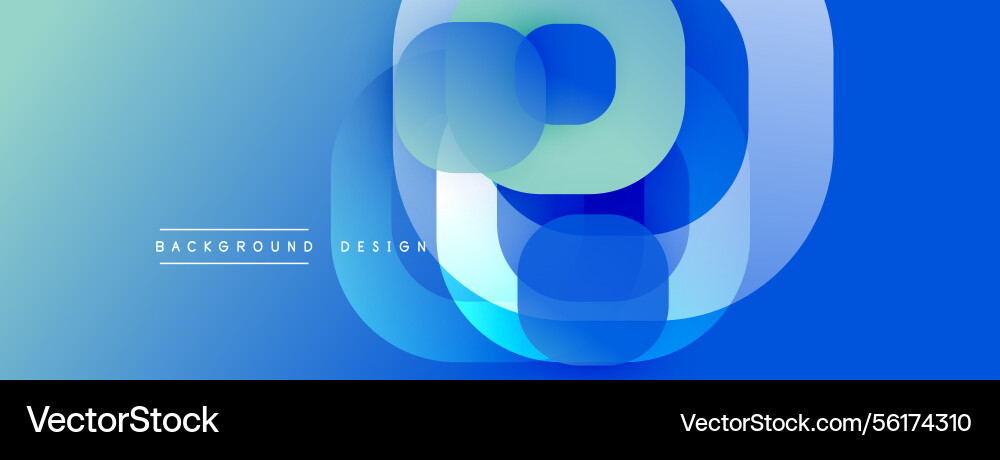 Abstract blue design overlapping circles create Abstract blue design overlapping circles create vector image