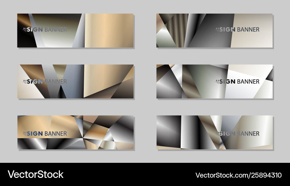 Abstract rectangle banner with a background Vector Image