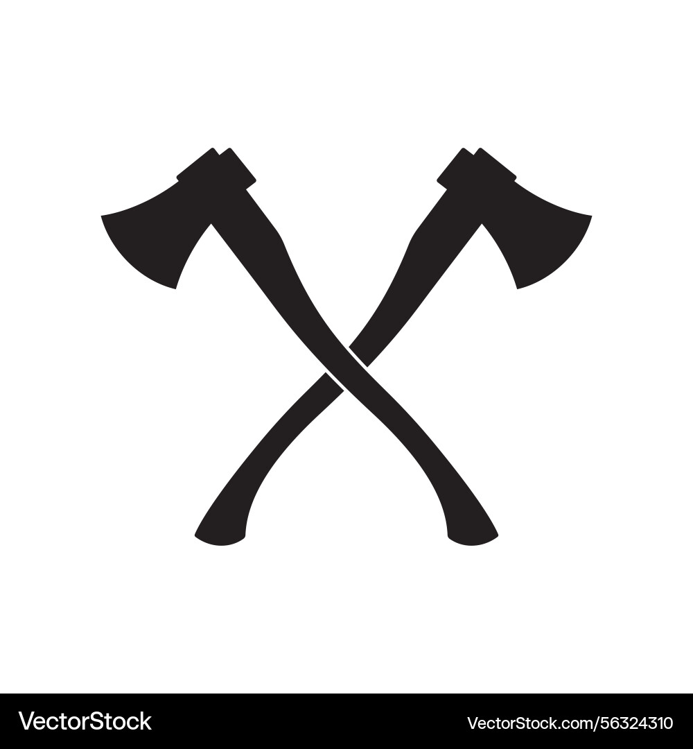 Axe svg crossed axes monogram frame Axe svg crossed axes monogram frame vector image