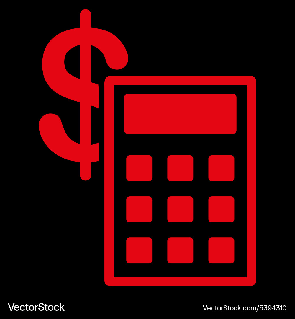 Calculation icon from commerce set vector image