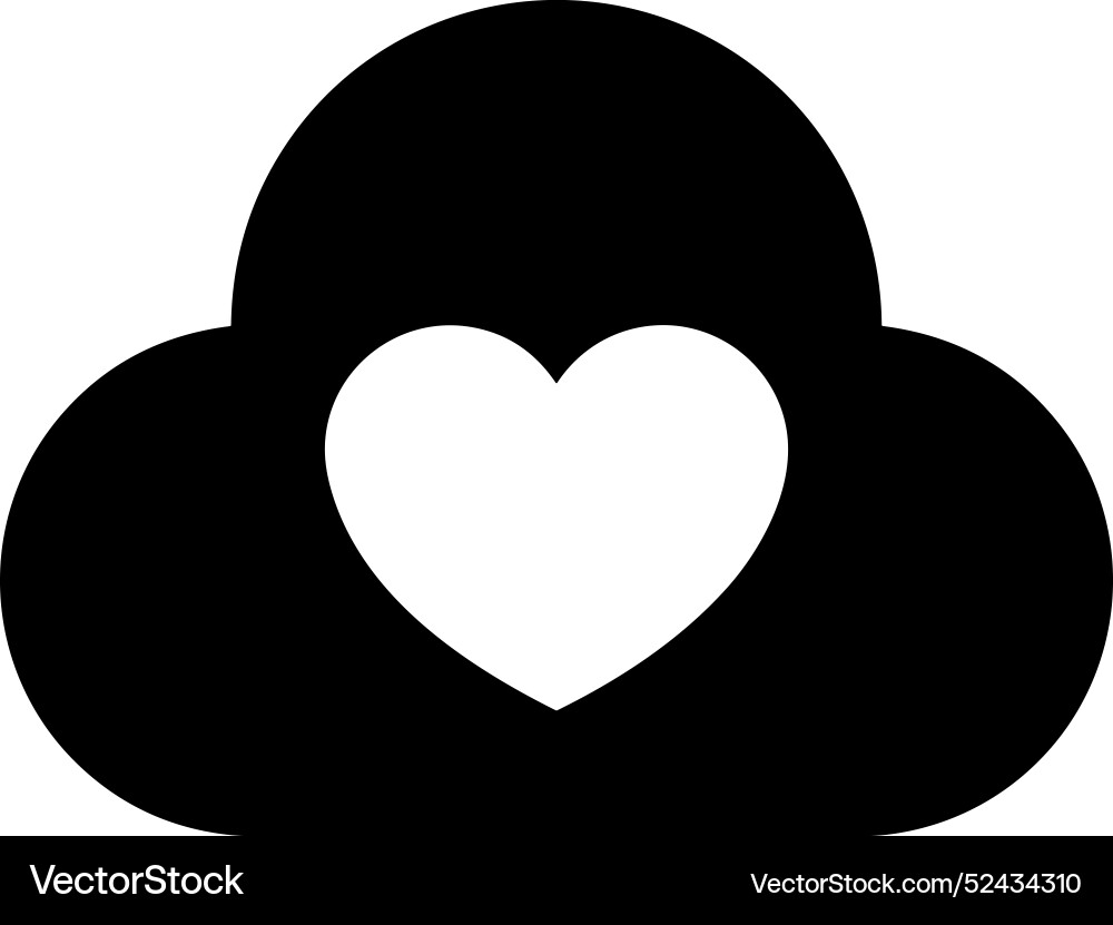 Cloud storage icon symbol image of the database Vector Image