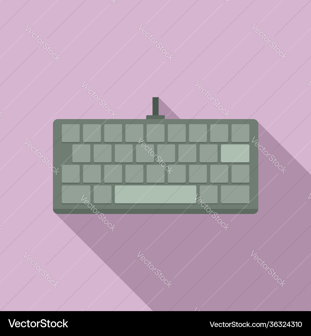 Computer keyboard icon flat style Computer keyboard icon flat style vector image