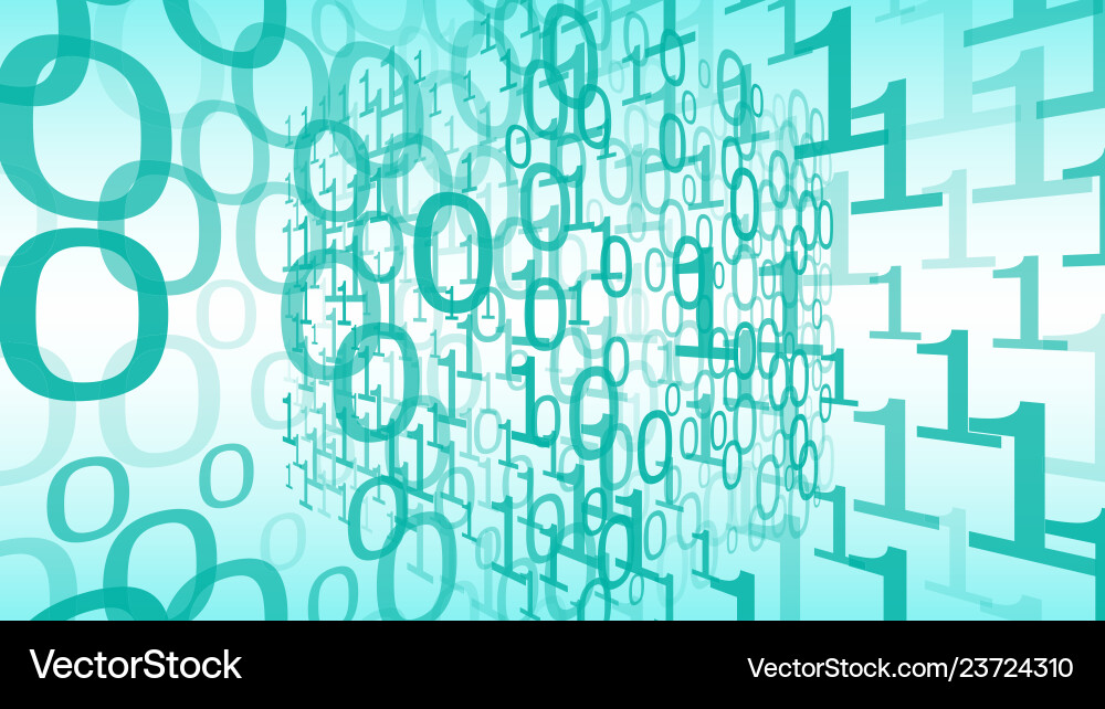 Cyber security big data algorithm machine Vector Image