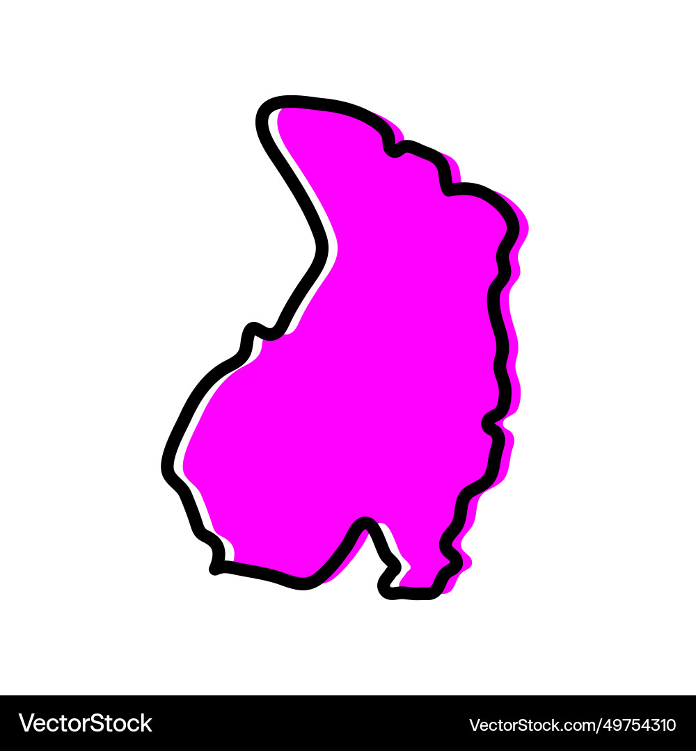 Haut-ogooue province of gabon map Vector Image