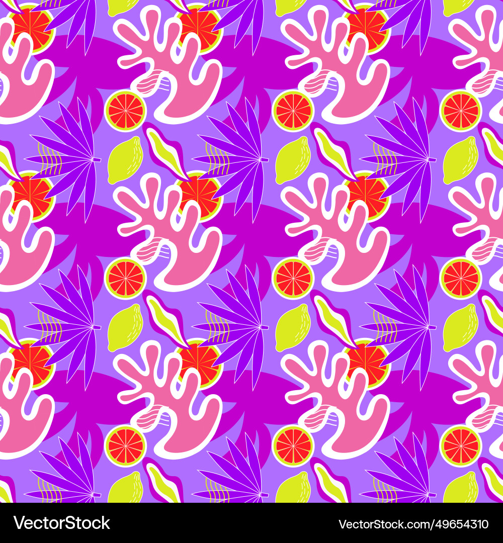 Lemon pattern design for print Vector Image