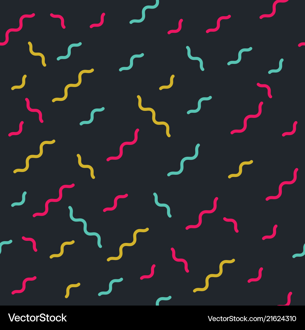 Memphis style seamless pattern background vector image