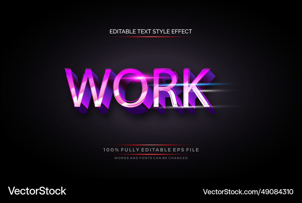 Modern editable text style effect gradient color Modern editable text style effect gradient color vector image