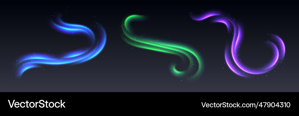 Northern lights or aurora borealis overlay Northern lights or aurora borealis overlay vector image