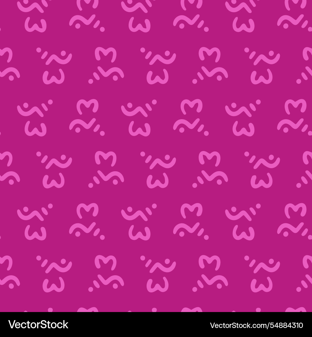 Pink abstract symbolic pattern Pink abstract symbolic pattern vector image