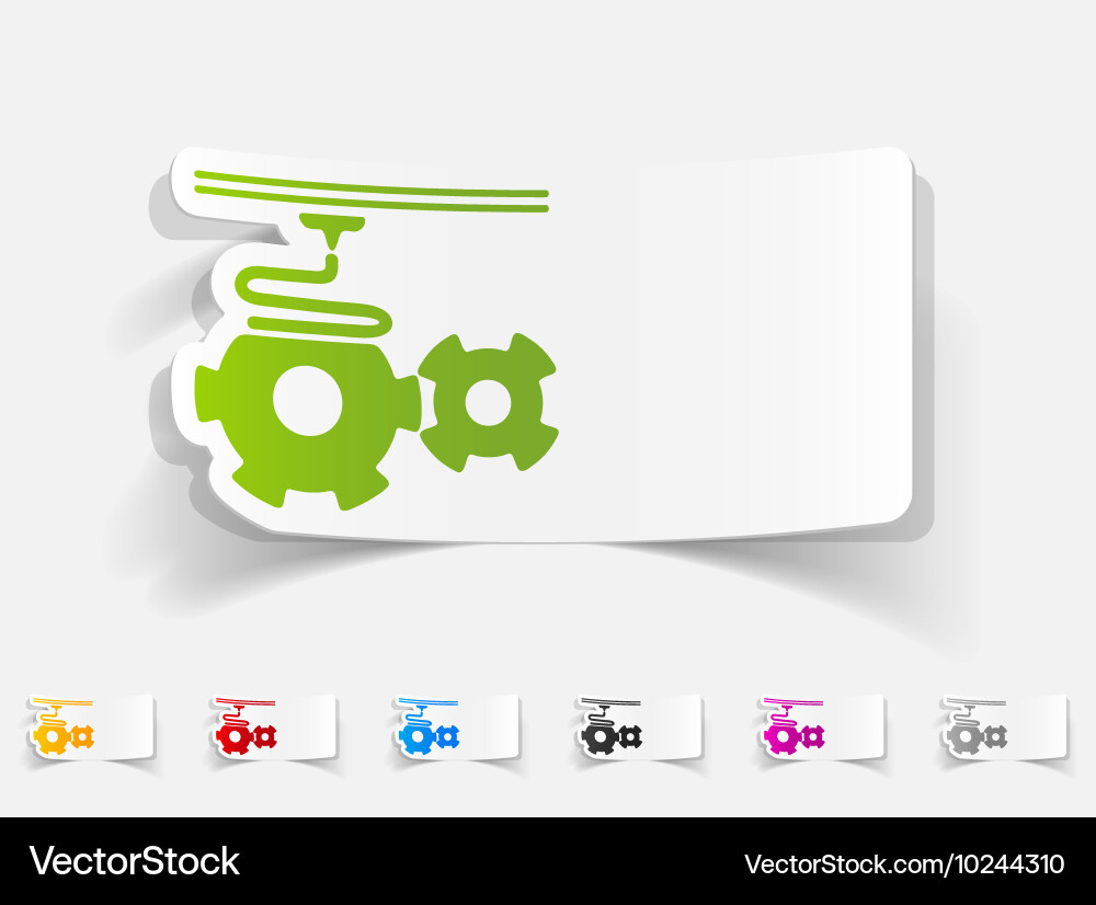 Realistic design element three d printer Vector Image