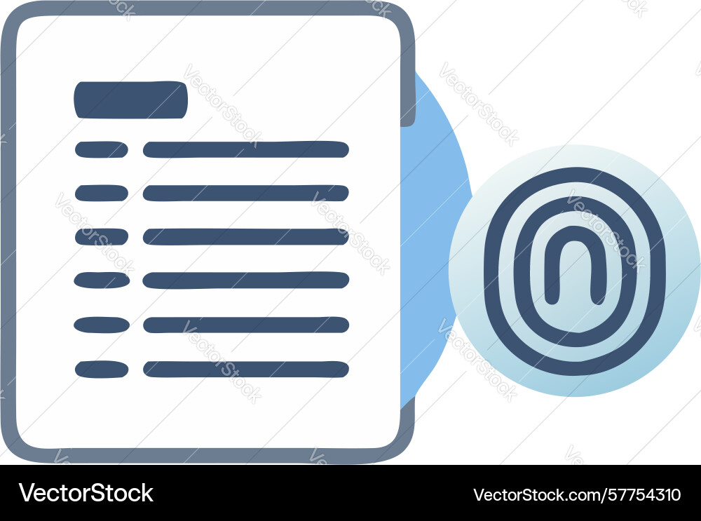 Restricted access document confidential file vector image