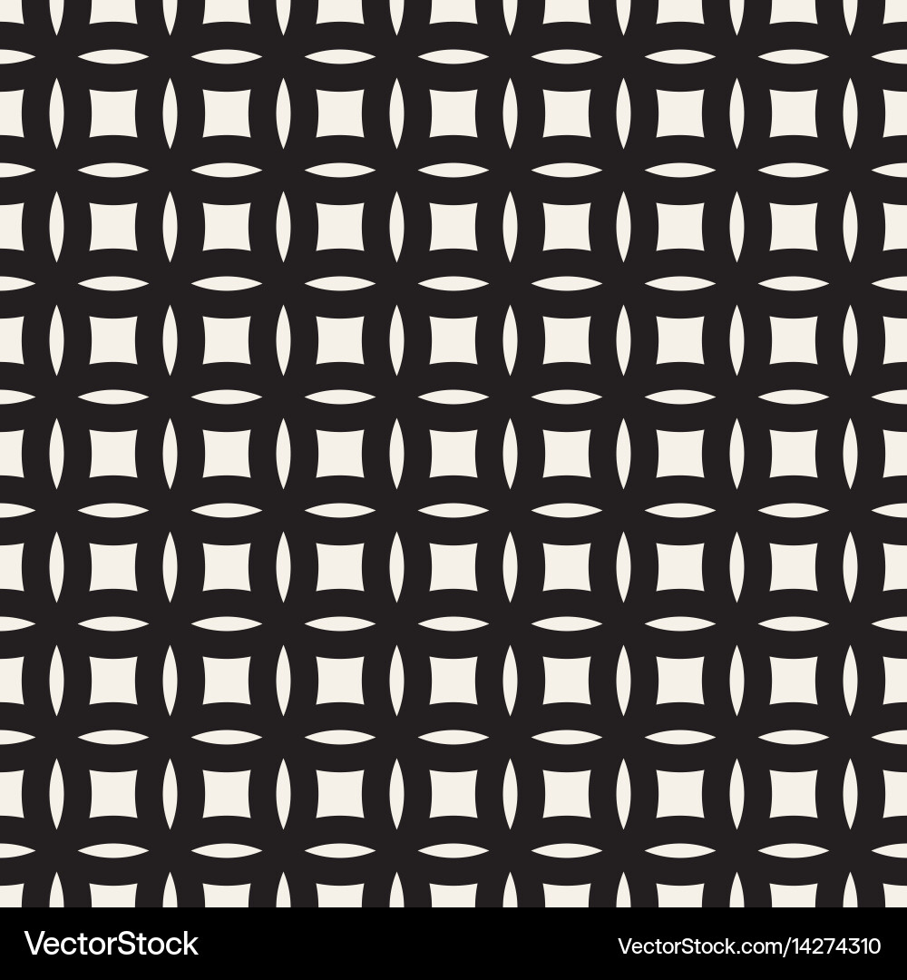 Seamless geometric rounded lines pattern vector image