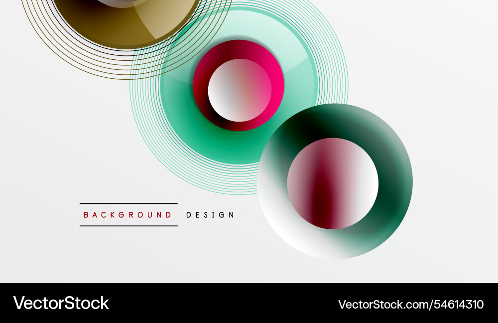 Sleek with overlapping circles in vibrant Sleek with overlapping circles in vibrant Vector Image
