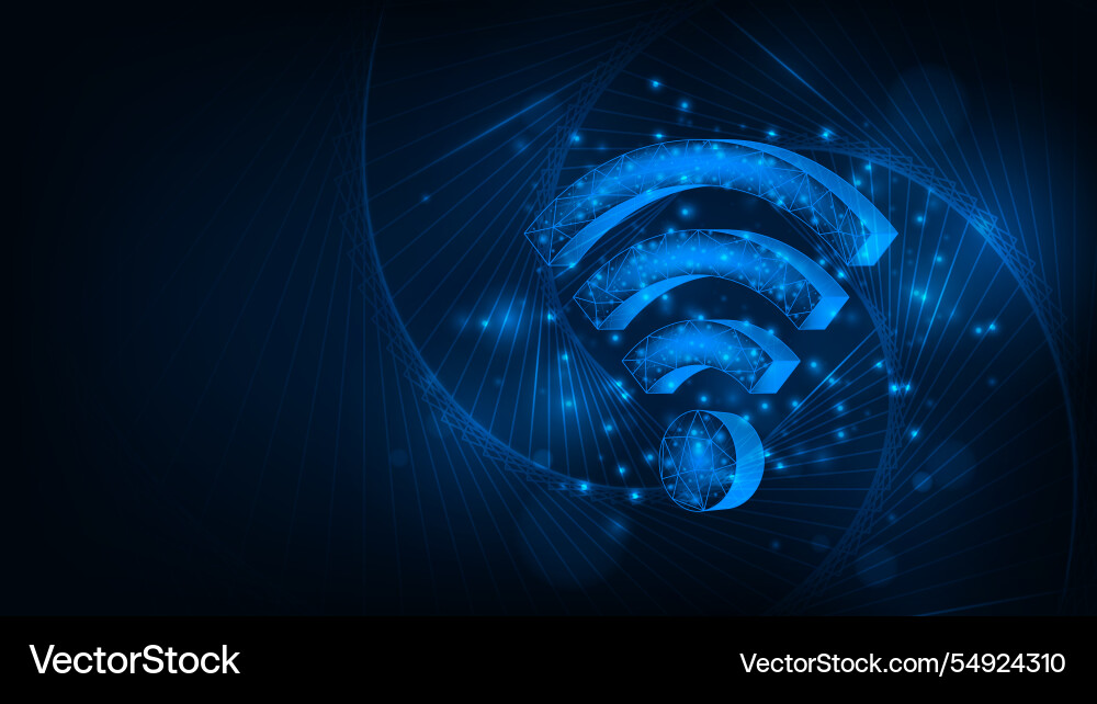 Wireless networking digital hi tech technology Wireless networking digital hi tech technology vector image
