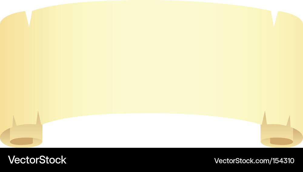 Yellow Scrolls Vector Image