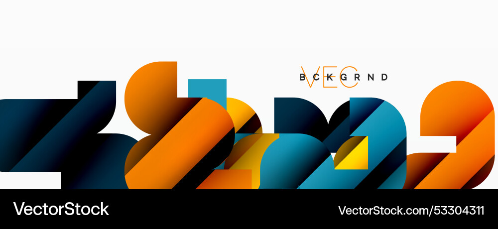 Abstract background colorful geometric curve Abstract background colorful geometric curve Vector Image