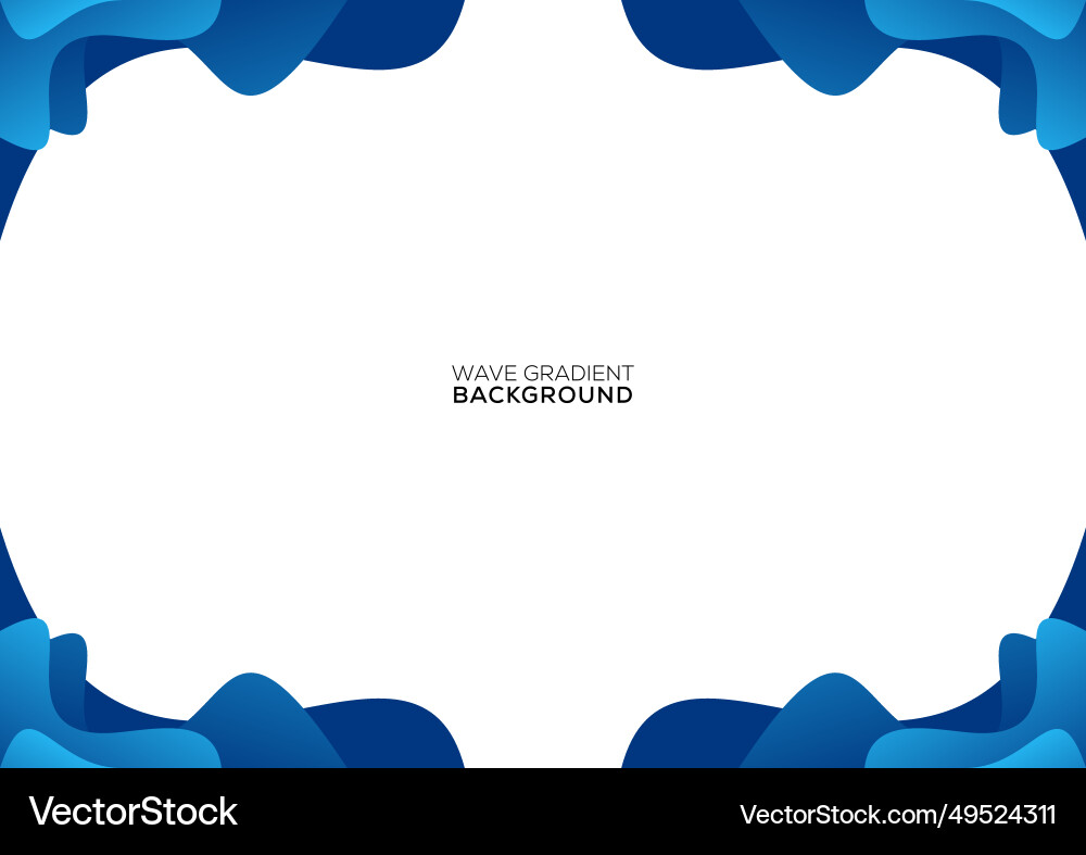 Abstract wave frame background gradient design Abstract wave frame background gradient design vector image