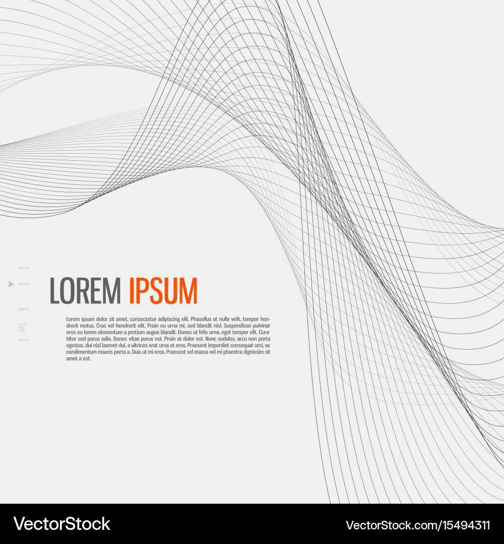 Abstract Wave Tech Background vector image