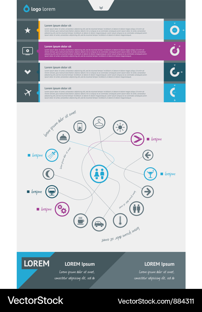 Data Presentation Elements vector image