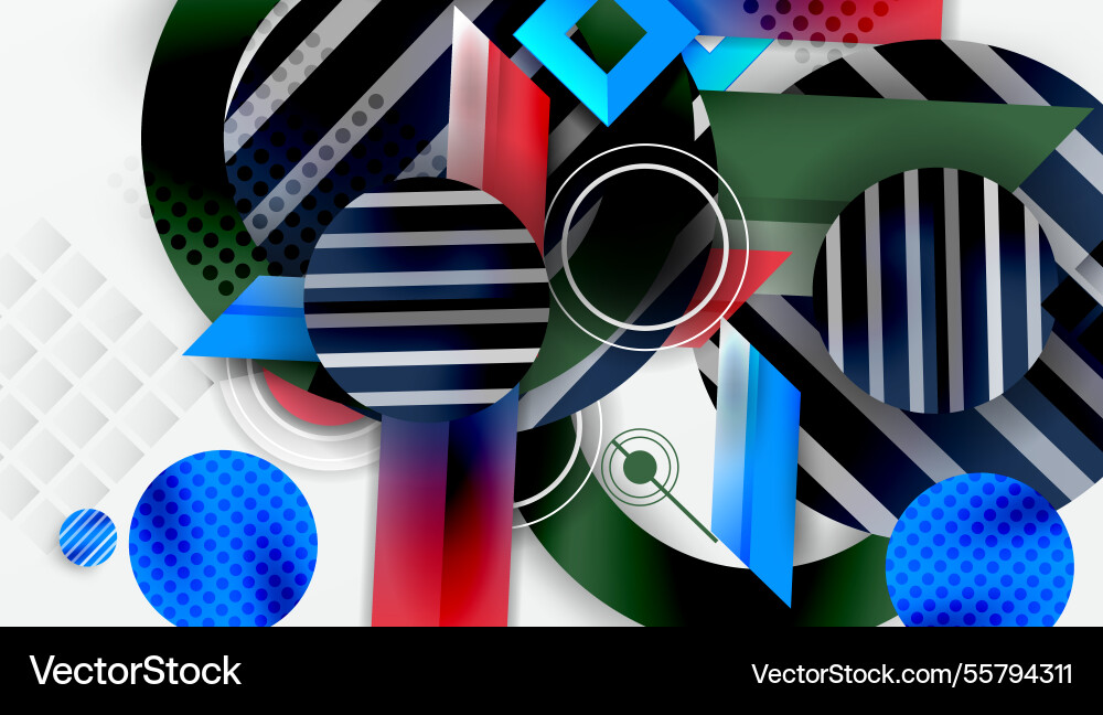 Dynamic complex geometric abstract background Dynamic complex geometric abstract background Vector Image
