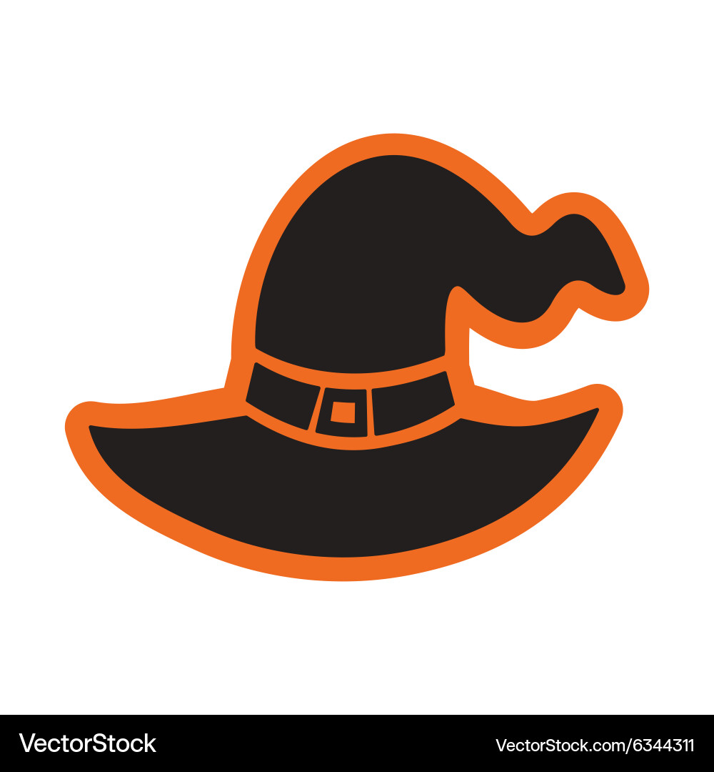 Flat with shadow icon and mobile application witch vector image