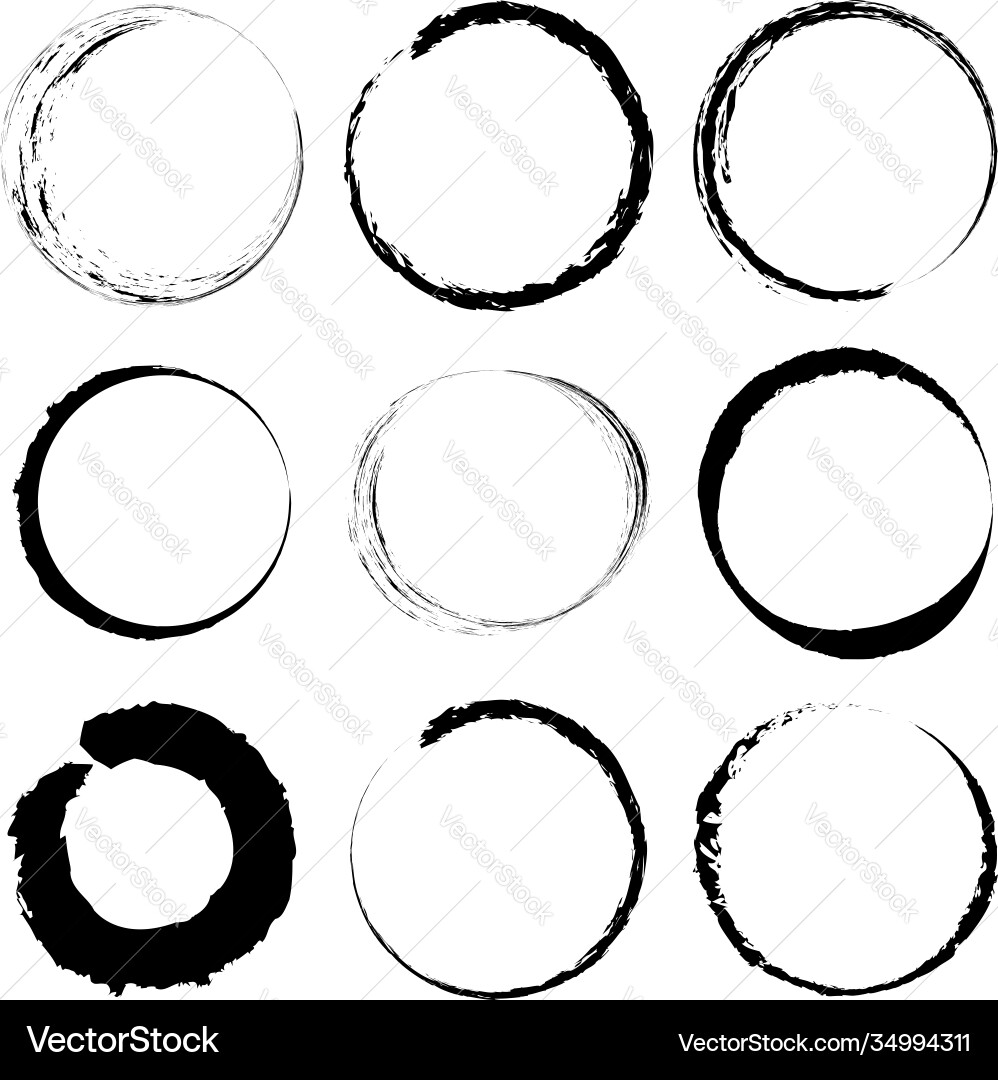 Grungy circle blob blotch Grungy circle blob blotch vector image
