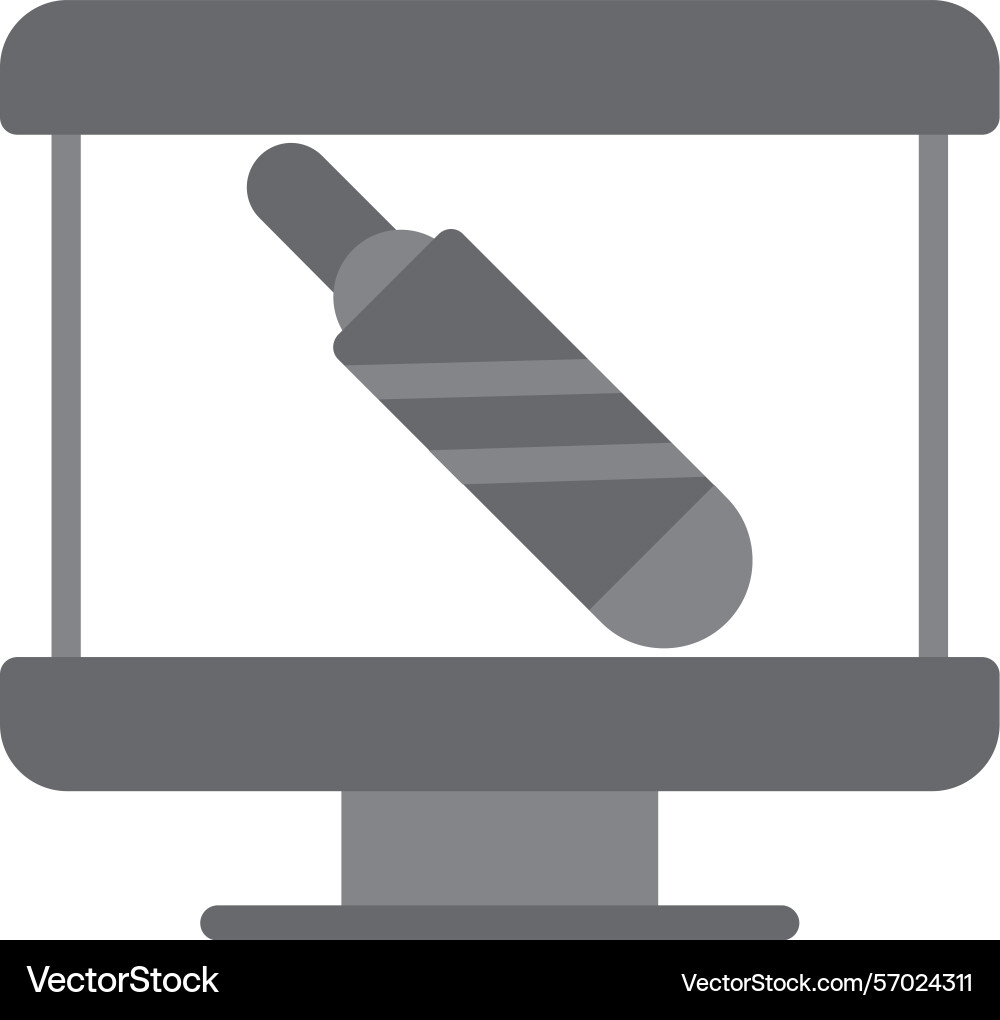 Laser pointer flat style icon design vector image