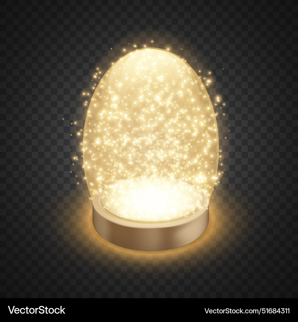 Magic snow globe Royalty Free Vector Image - VectorStock