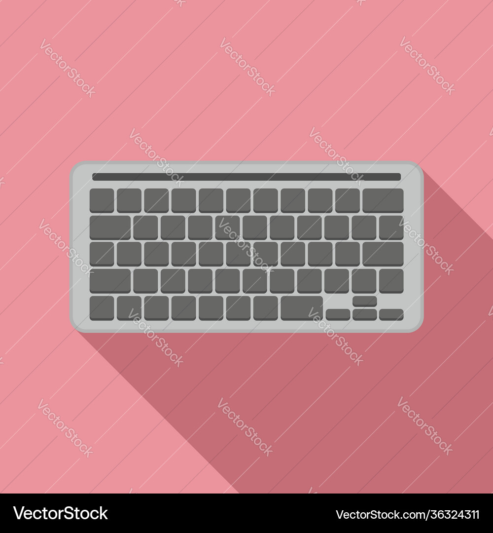 Programming keyboard icon flat style Programming keyboard icon flat style Vector Image