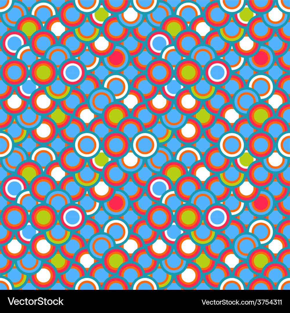 Retro Geometric Pattern Vector Image