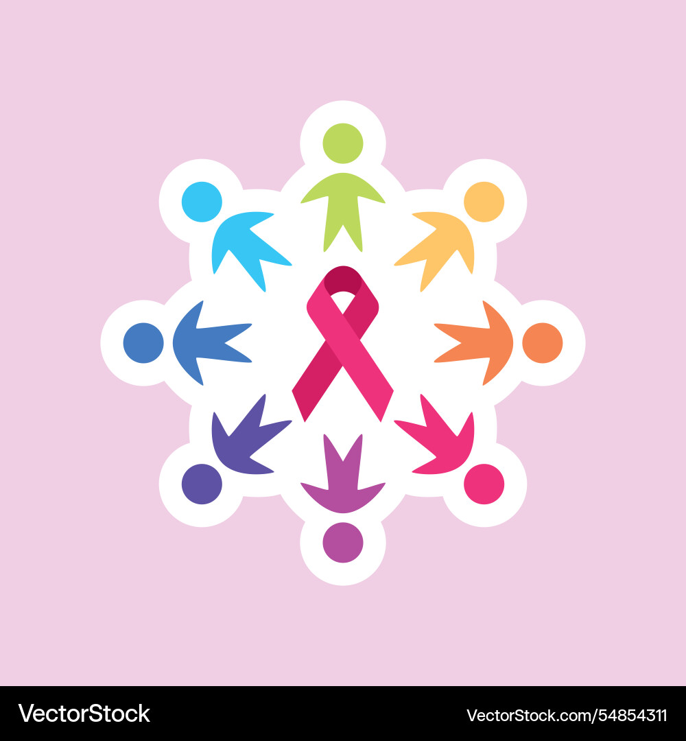 Strength in unity sticker design Strength in unity sticker design vector image