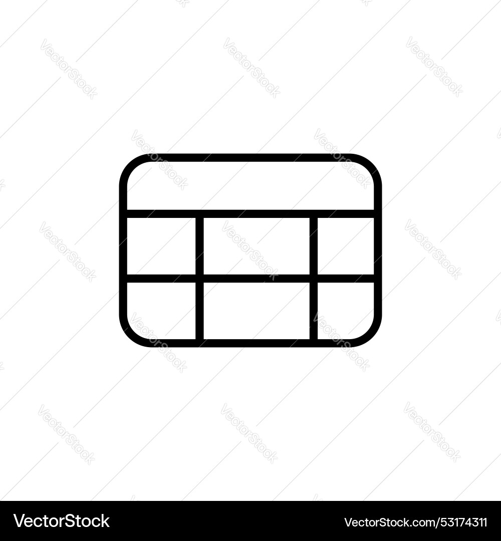 Tabelle Layout Symbol gesetzt Web Excel-Datensymbol Tabelle Layout Symbol gesetzt Web Excel-Datensymbol vektorbild