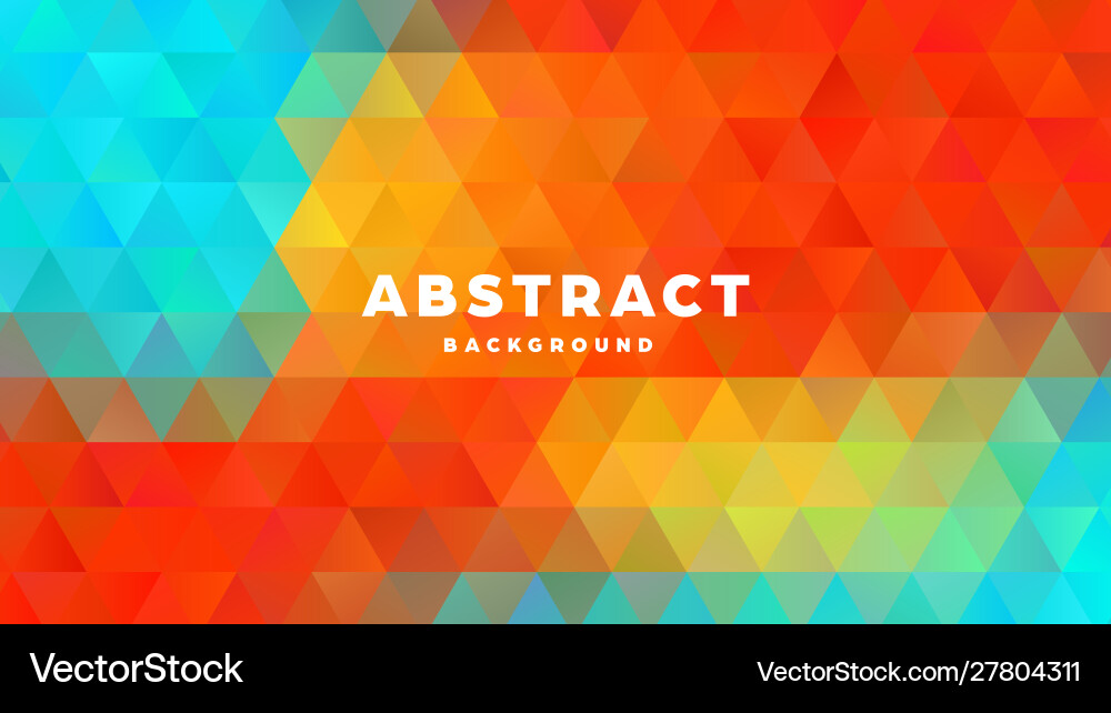 Triangle polygonal abstract background colorful Triangle polygonal abstract background colorful vector image