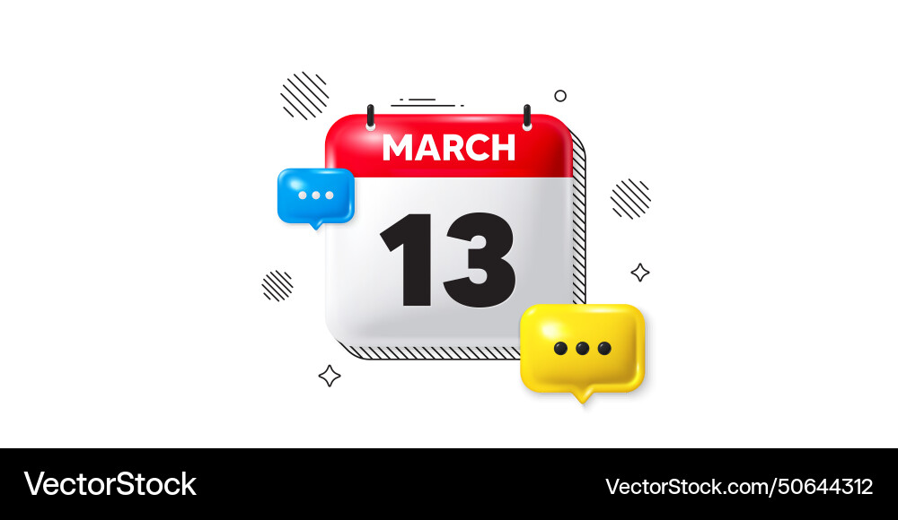 13th day of the month icon event schedule date Vector Image