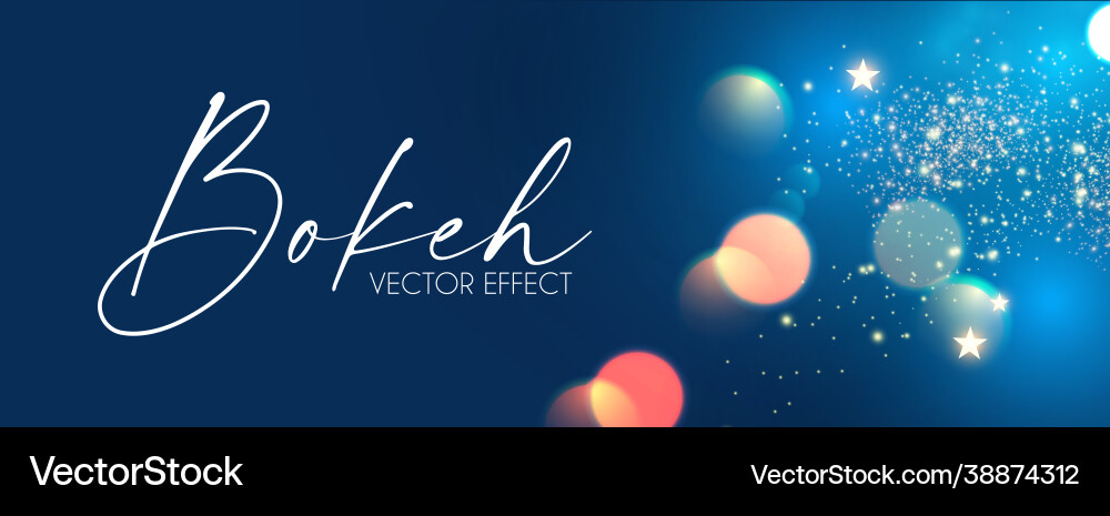 Abstract blue background with bokeh effect Abstract blue background with bokeh effect vector image