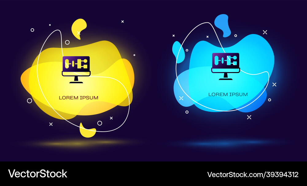 Black algorithm icon isolated on background Black algorithm icon isolated on background vector image