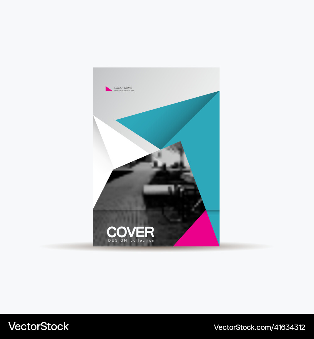Business cover template brochure annual report Business cover template brochure annual report Vector Image