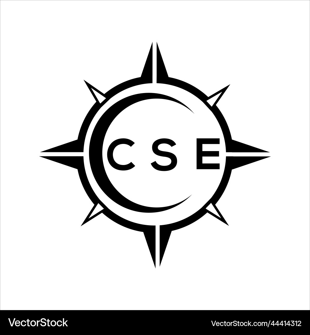 Cse abstract technology circle setting logo Vector Image