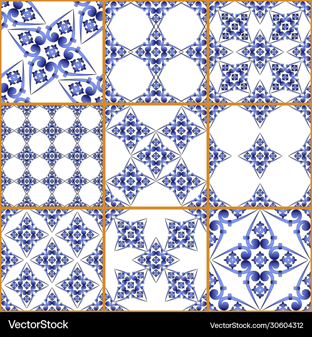 Digital tiles design ceramic wall decoration Digital tiles design ceramic wall decoration vector image