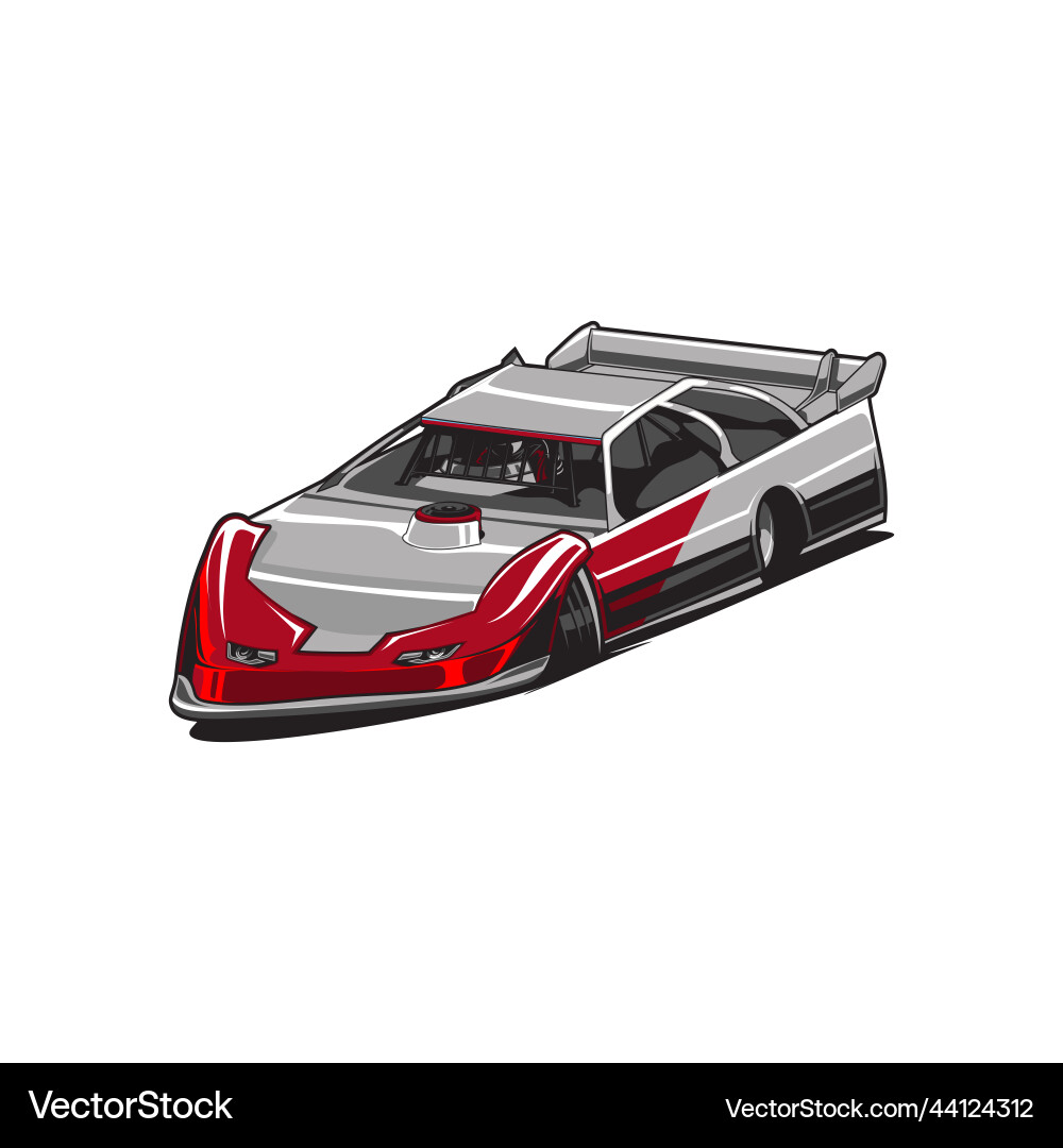 Dirty Racing Car Royalty Free Vector Image - VectorStock