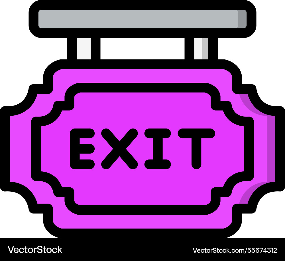 Exit icon design Vector Image