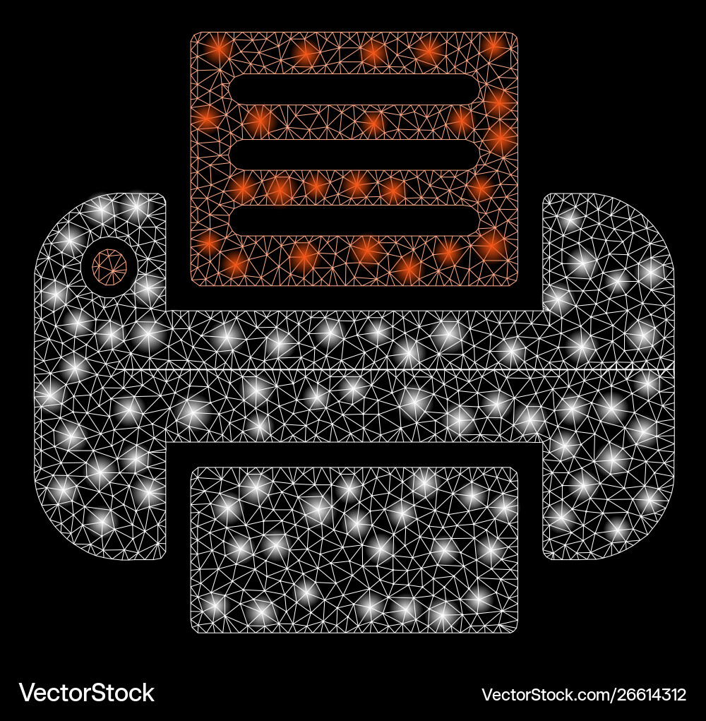 Flare mesh 2d print with spots Flare mesh 2d print with spots vector image