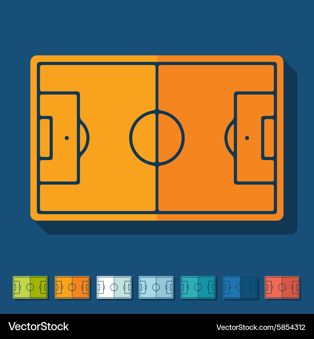 Flat design playing field Vector Image