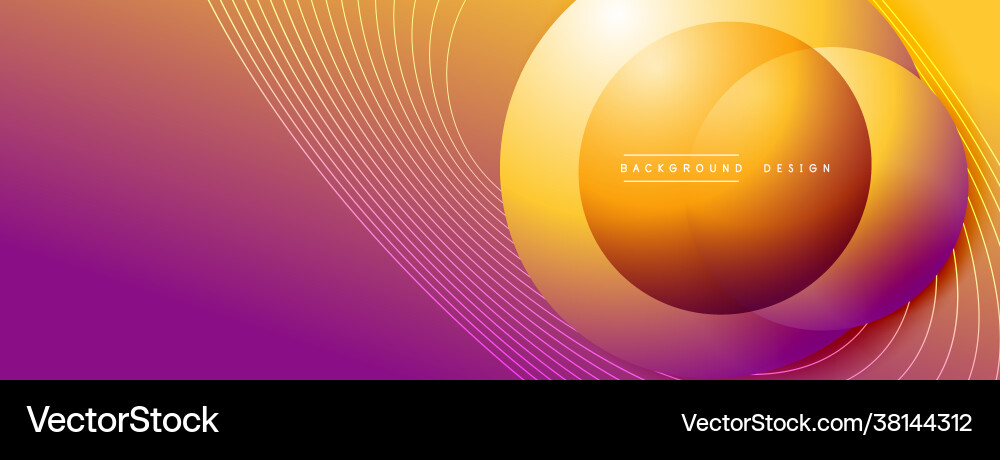 Gradient circles with shadows techno Gradient circles with shadows techno vector image