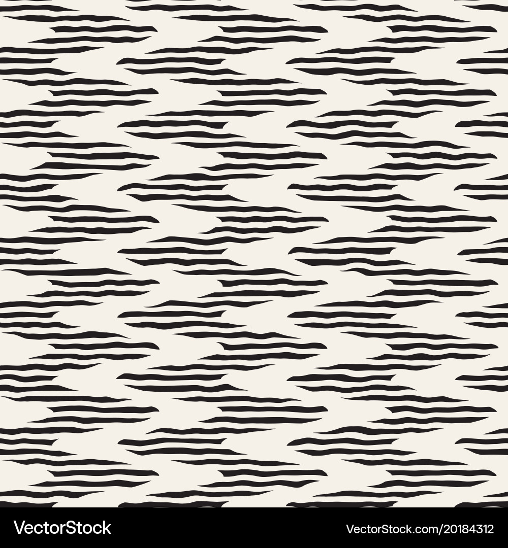 Hand drawn lines seamless pattern abstract vector image