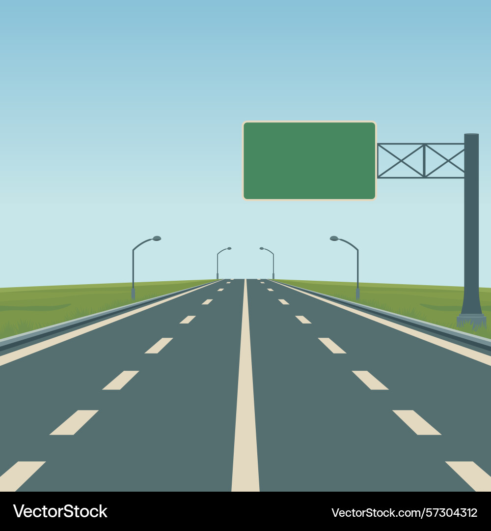 Highway road background empty Highway road background empty Vector Image