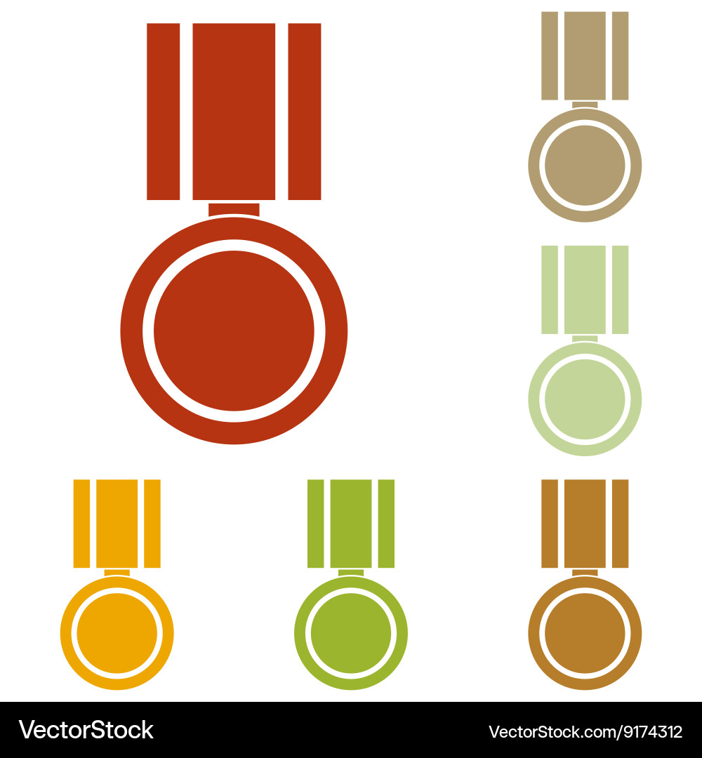 Medal sign Royalty Free Vector Image - VectorStock