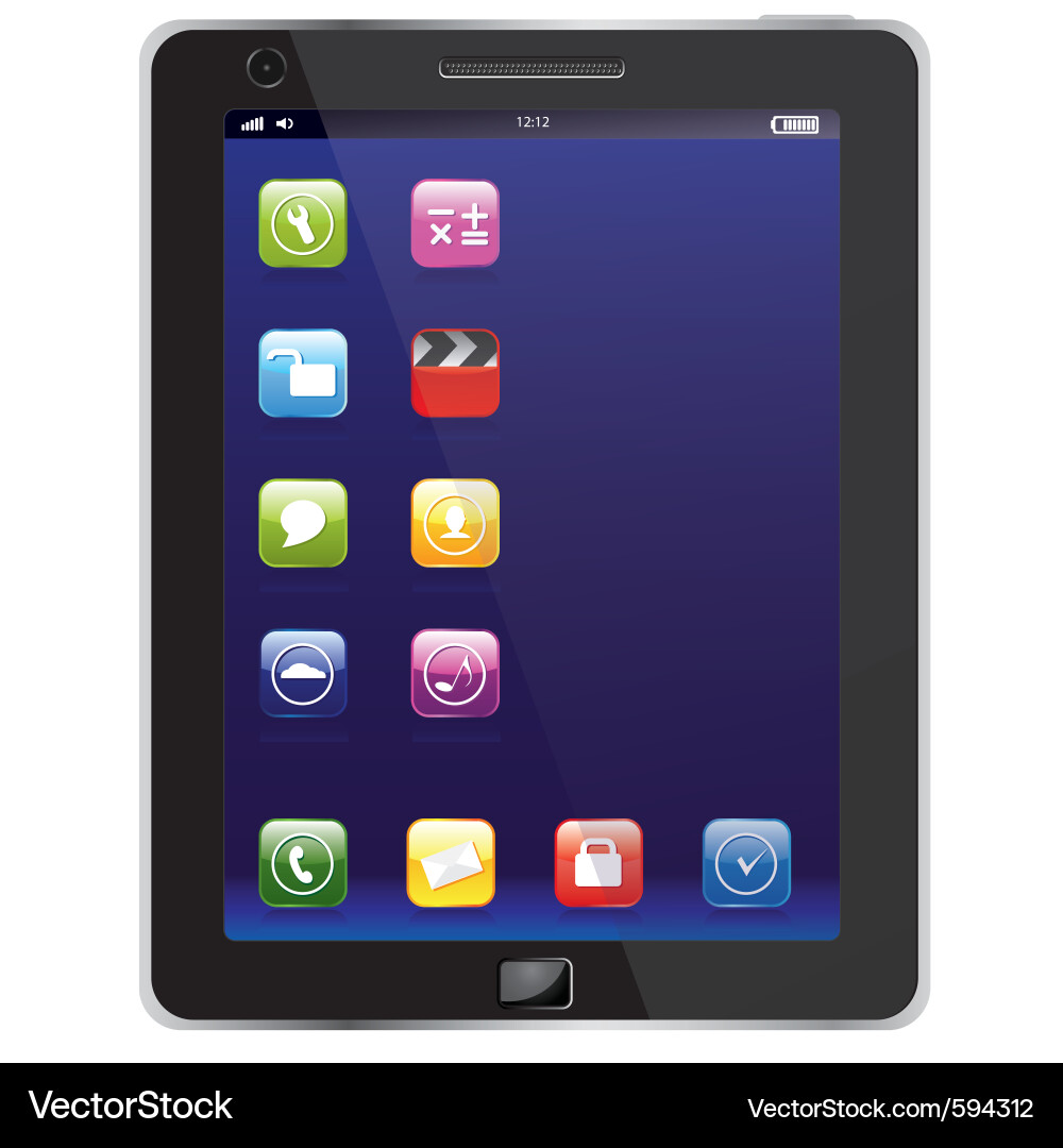 Mobile Tablet Computer vector image