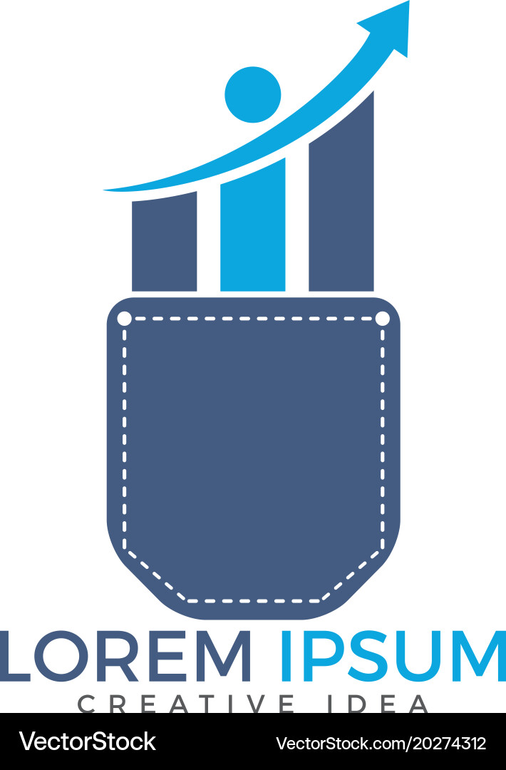 Pocket trader design vector image